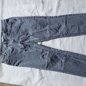 Ann Taylor Loft Womens Corduroy Pants Size 28/6 Modern Skinny Blue Gray Stretch